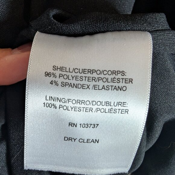 Donna Morgan Stretch Foil Pleated Halter Dress Liquid Gold Metallic Size 0 XS - Picture 13 of 15